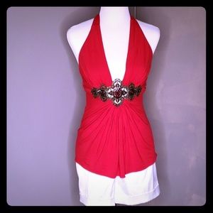 Red Halter Top